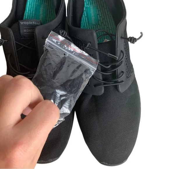 Tropicfeel Monsoon All Black Sustainable Sneaker Size EUR 37 US  Men’s 12.5 - Picture 16 of 16